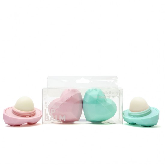 Duo de Baumes à Lèvres Cœurs – Naturel & Stylé Duo de Baumes à Lèvres Cœurs – Naturel & Stylé